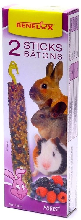 Benelux Лакомые палочки с лесными фруктами для грызунов (Seedsticks rodents Forest Fruit), 2 шт., 130 гр