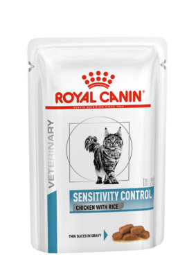 Royal Canin Паучи с курицей с пищевой аллергией, для кошек (Sensitivity control Chicken with Rice), 85 гр