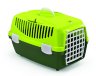 Stefanplast Переноска для животных (до 6 кг) Gulliver 1 Trendy Colour с ПЛАСТИКОВОЙ дверцей, салатово-зеленая, 48*32*31 см