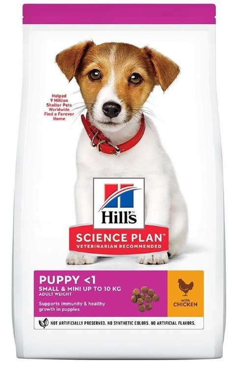 Hill's Science Plan Сухой корм с КУРИЦЕЙ для щенков МАЛЫХ пород (Puppy Mini)