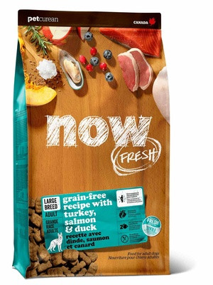 Сухой корм NOW FRESH БЕЗЗЕРНОВОЙ с индейкой, уткой и овощами для СОБАК КРУПНЫХ ПОРОД (Fresh Adult Large Breed Recipe Grain Free 27/13)
