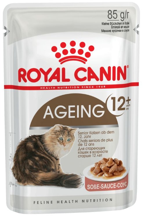 Royal Canin Паучи в СОУСЕ для кошек старше 12 лет (Ageing+12), 85 гр