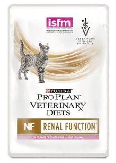 Purina Кусочки в соусе с лососем для кошек при почечной недостаточности (Feline NF Salmon), 85 гр