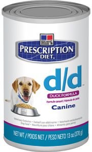Влажный веткорм Hill's Canned Vet D/D с УТКОЙ и рисом для собак с пищевой аллергией (Duck & Rice), 370 г