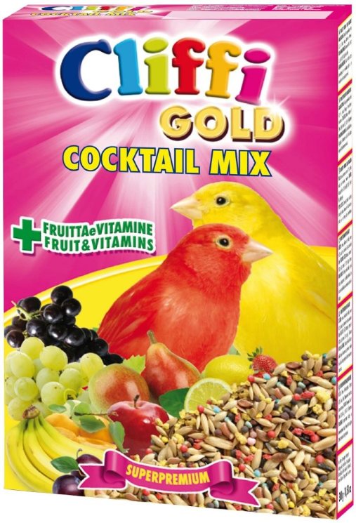 Cliffi Коктейль для канареек: зерна, злаки, фрукты, овощи (Cocktail Mix Canaries), 300 гр