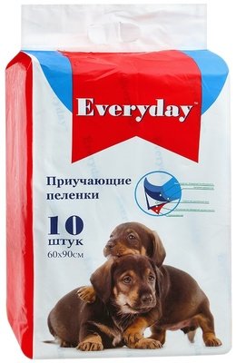EVERYDAY Пеленки впитывающие ГЕЛЕВЫЕ, для животных, 60*90 см