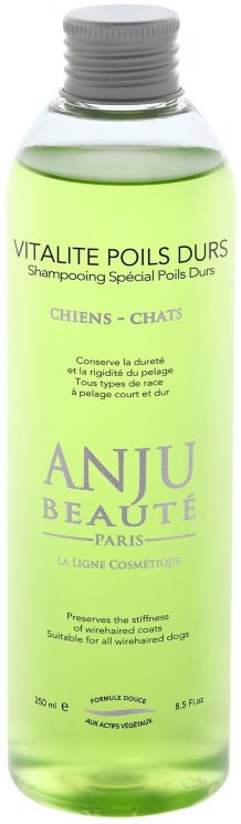 ANJU BEAUTE Шампунь для Жесткой шерсти: экстракт панамской коры и лайм (Vitalite Poils Durs Shampooing), для собак и кошек (AN100), 250 мл