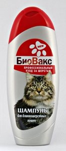 БиоВакс Шампунь для ДЛИННОШЕРСТНЫХ кошек, 305 мл