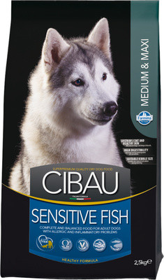 Farmina CIBAU Sensitive Medium&Maxi сухой корм для Взрослых собак Средних и Крупных пород с Рыбой
