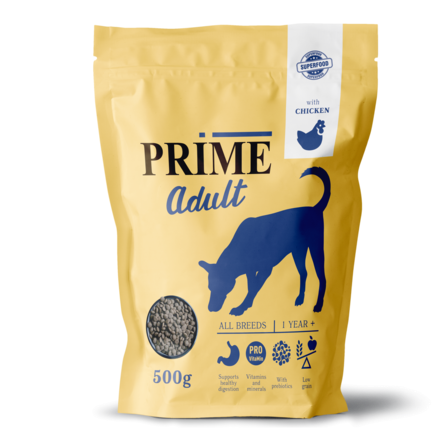 Сухой корм для собак ВСЕХ ПОРОД PRIME Adult с КУРИЦЕЙ