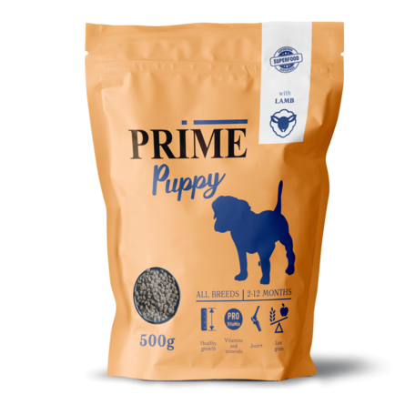 PRIME Puppy сухой корм для щенков ВСЕХ ПОРОД с ЯГНЕНКОМ