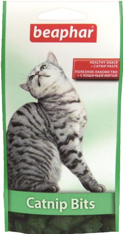 Beaphar Catnip Bits Лакомство с кошачьей мятой, для кошек