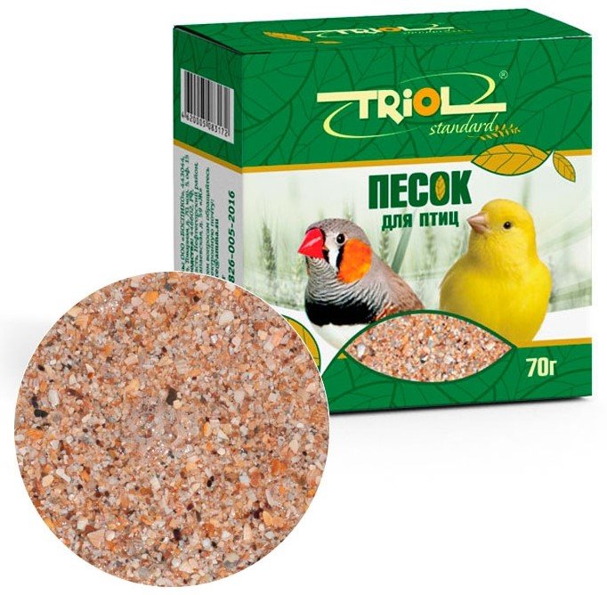 Triol Standard Минеральная подкормка "ПЕСОК" для птиц, 70 гр