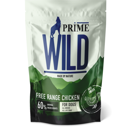 PRIME Wild GF Free Range сухой корм для ЩЕНКОВ и собак ВСЕХ ПОРОД c КУРИЦЕЙ