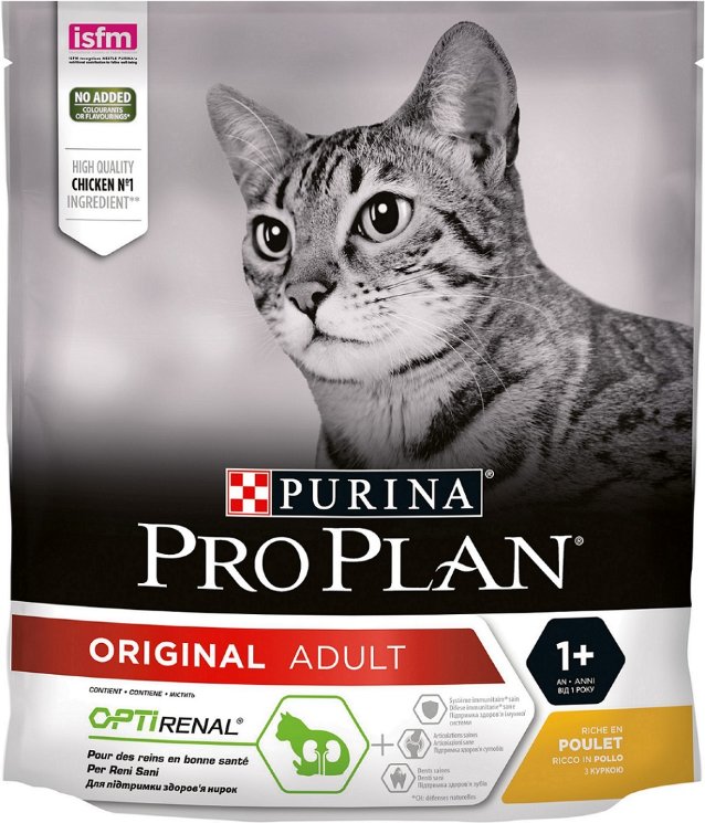 Purina Pro Plan Сухой корм с КУРИЦЕЙ и рисом для ВЗРОСЛЫХ кошек  (Adult Chicken&Rice)