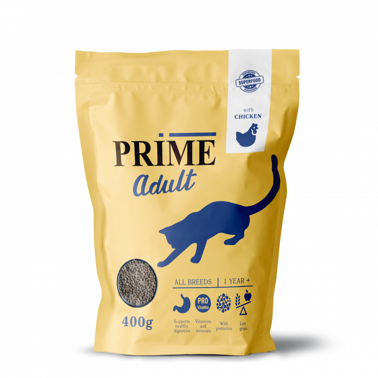 PRIME Adult сухой корм для кошек с КУРИЦЕЙ