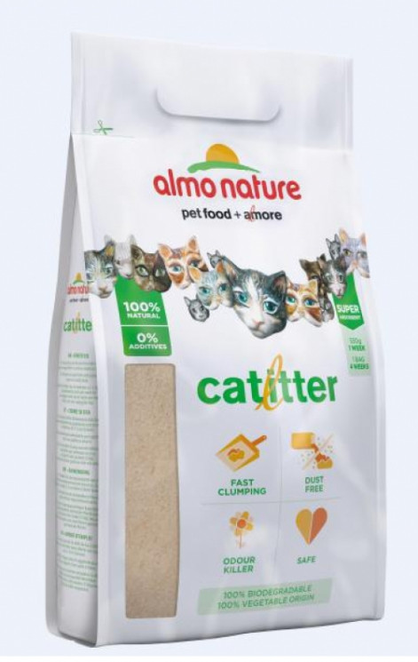 Almo Nature Cat Litter Натуральный биоразлагаемый комкующийся наполнитель для кошек 1