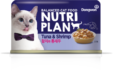 Влажный корм NUTRI PLAN тунец с креветками в собственном соку для кошек, 160 гр