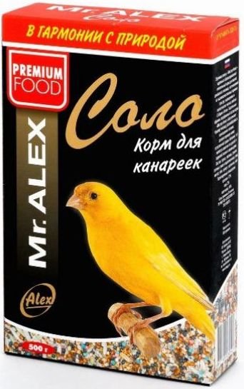 Mr.Alex Сухой корм "Соло" для канареек, 500 гр