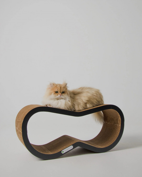 Tommy Cat Когтеточка из картона "Слэш" для кошек, 71*31*22см