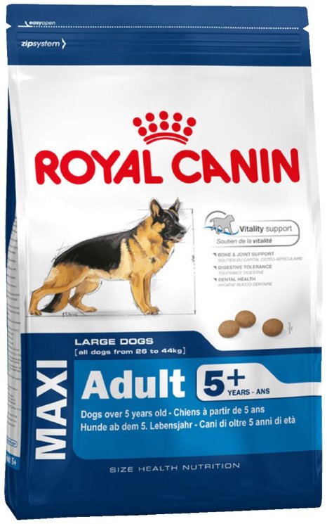 Сухой корм Royal Canin для пожилых собак КРУПНЫХ пород от 5 до 8 лет (Maxi Adult 5-8)