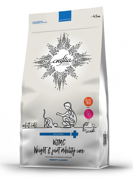 Сухой корм CRAFTIA GALENA CAT WEIGHT & JOINT MOBILITY CARE для кошек для снижения веса и поддержания здоровья суставов