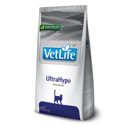 Farmina Vet Life UltraHypo сухой корм для Взрослых кошек при Пищевой Аллергии и/или Непереносимости