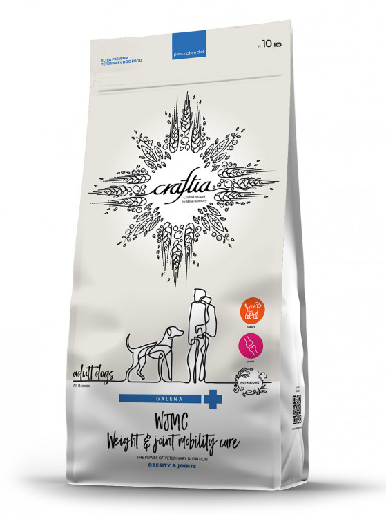 Сухой корм CRAFTIA GALENA DOG WEIGHT & JOINT MOBILITY CARE для собак для снижения веса и поддержания здоровья суставов