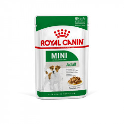 Royal Canin Паучи для взрослых собак мелких размеров от 10 месяцев, кусочки в соусе, Mini Adult, 85 гр