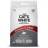 Cat's White наполнитель комкующийся с активированным углем для кошачьего туалета, пакет