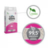 Cat's White наполнитель комкующийся с ароматом детской присыпки для кошачьего туалета, пакет