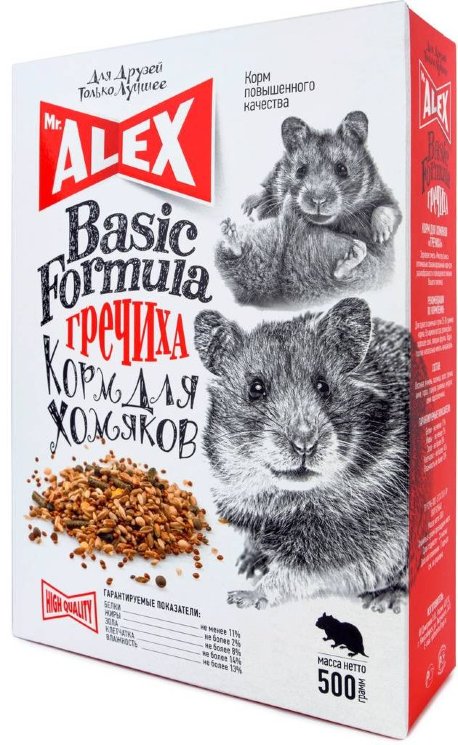 Mr.Alex Корм для хомяков "Гречиха" Basic, 500 гр